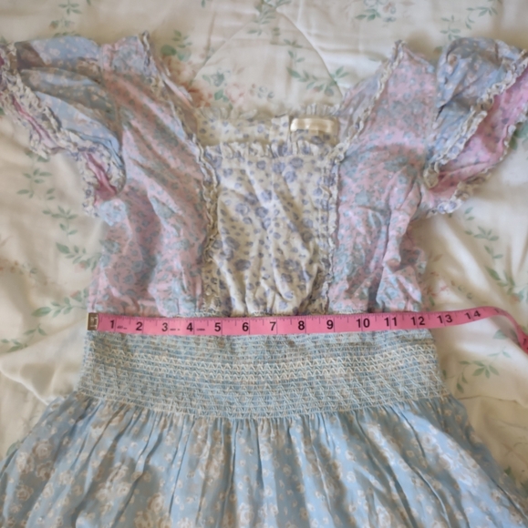 EUC LoveShackFancy Stanton Dress Blueberry Dust - Picture 7 of 9